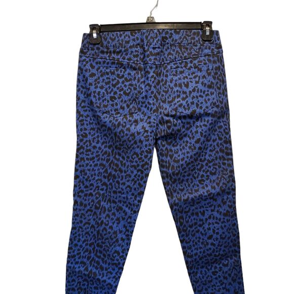 Umgee Pants Large Womens Pull On Skinny Zip Ankle Navy Blue Stretch - Picture 4 of 11